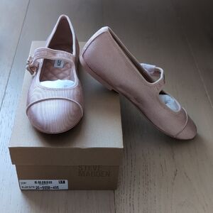Steve Madden Dory Blush Satin Ballet Flats